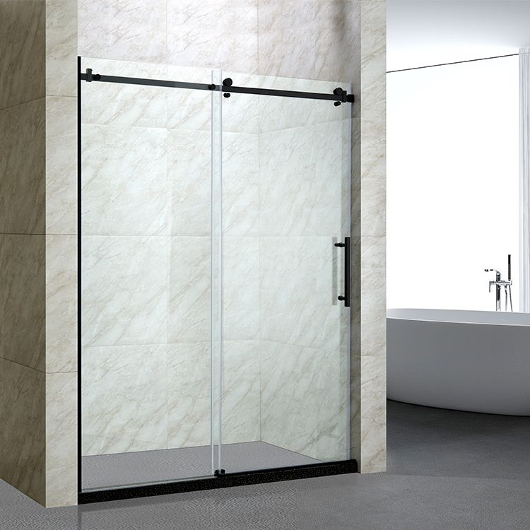 Shower Sliding Door Black